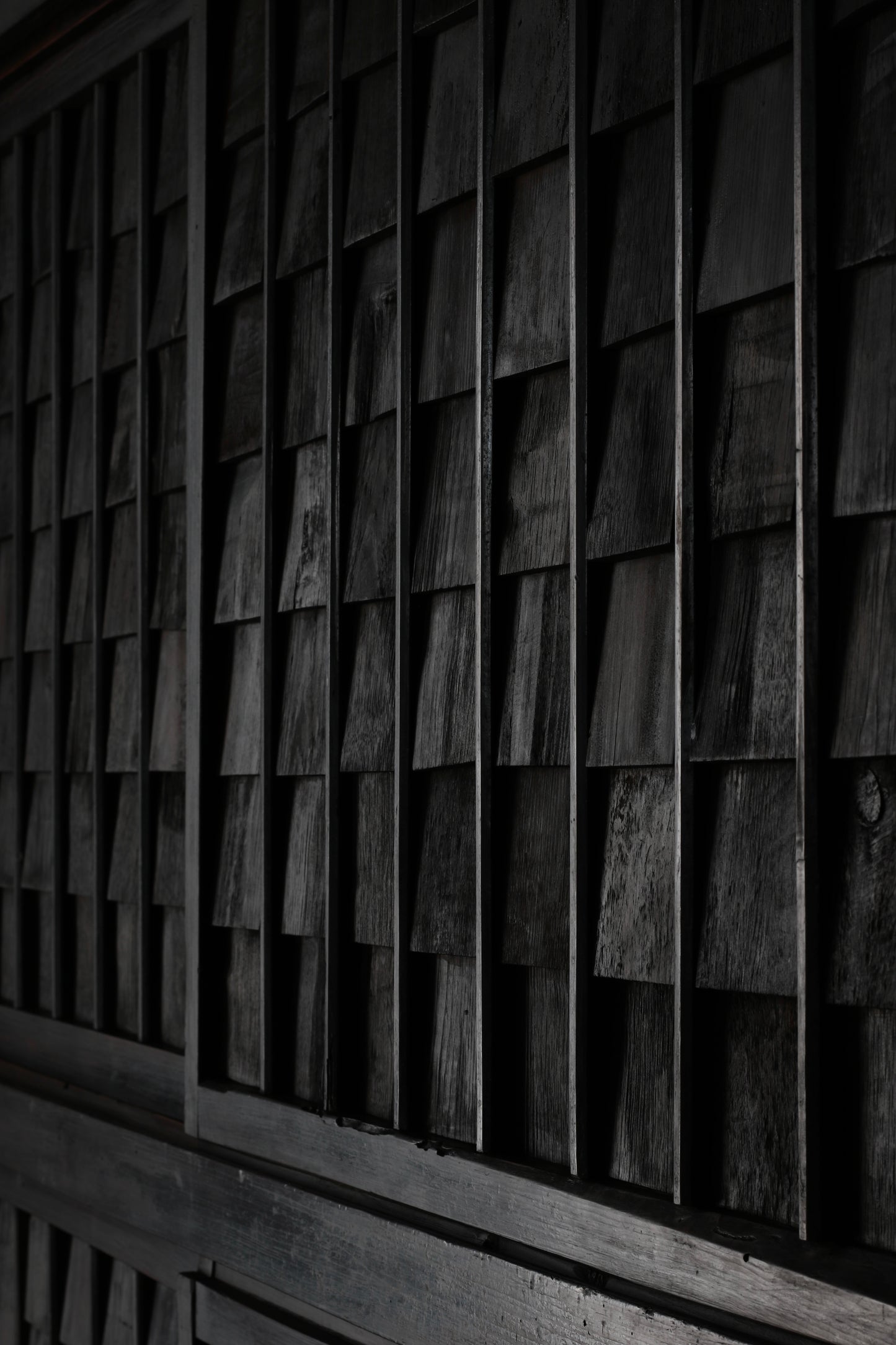 Black Shingle-style Cabinet
