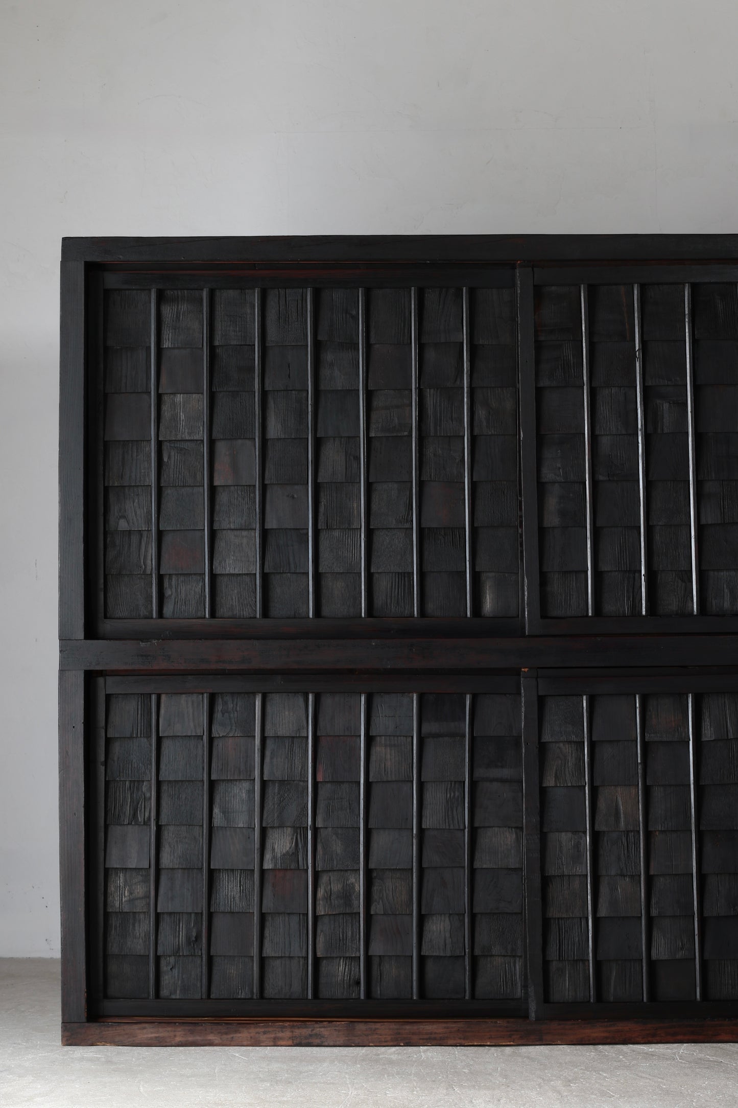 Black Shingle-style Cabinet