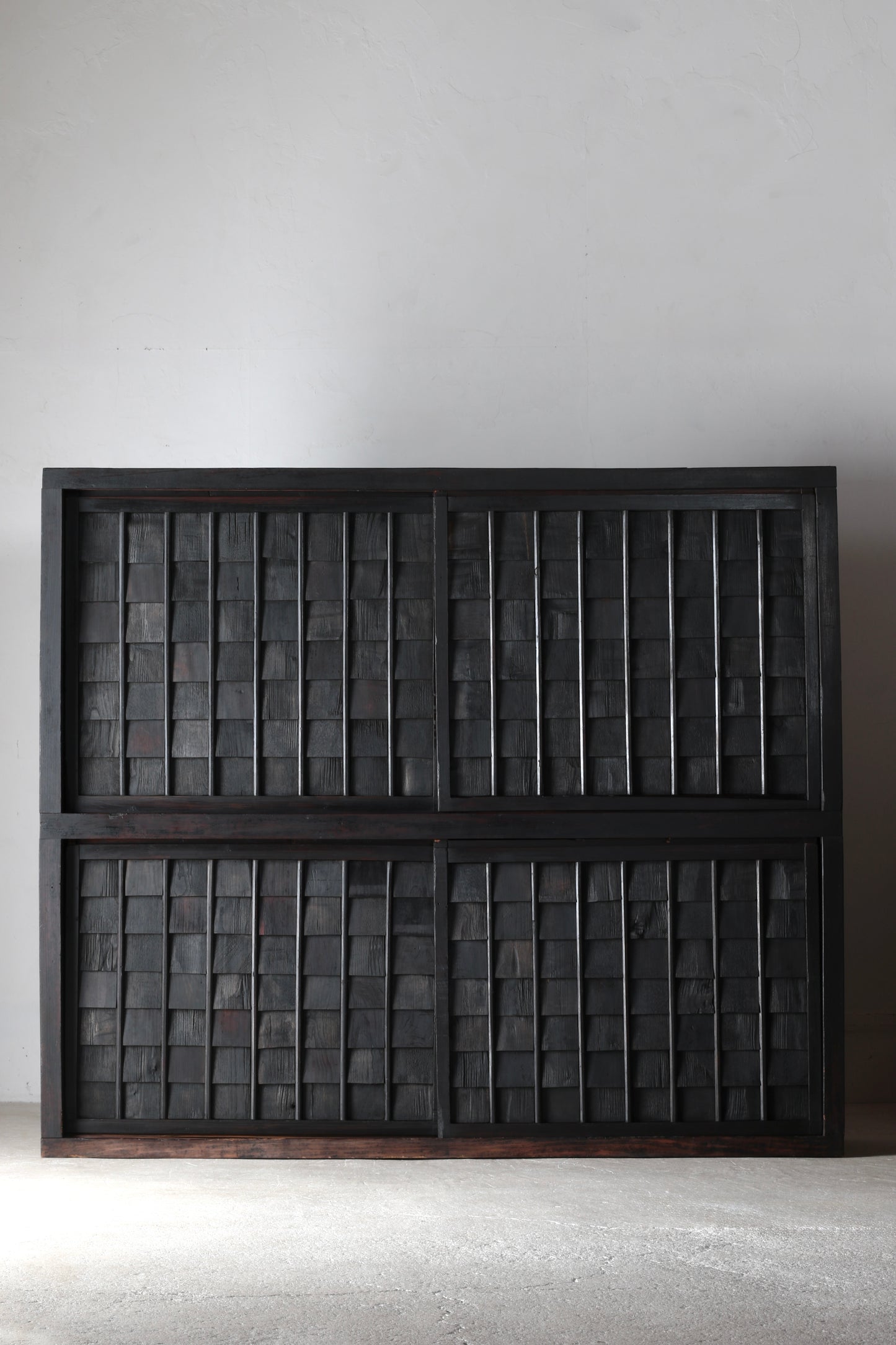 Black Shingle-style Cabinet