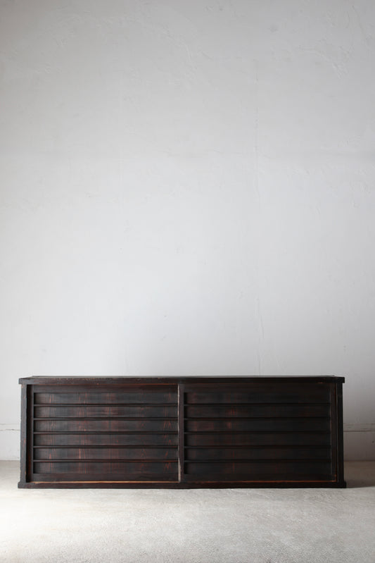Low Black Tansu -1【Hold】