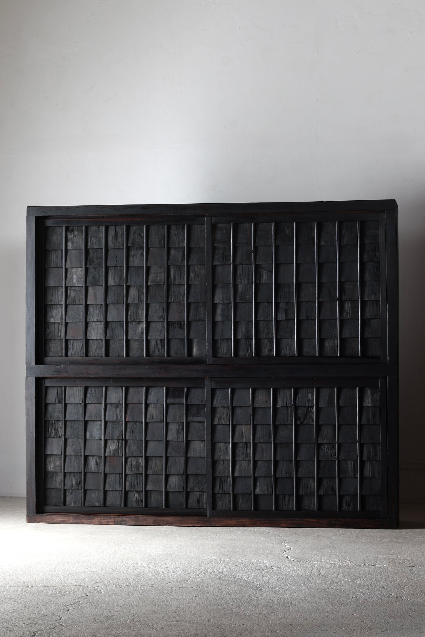 Black Shingle-style Cabinet