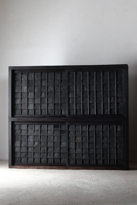 Black Shingle-style Cabinet