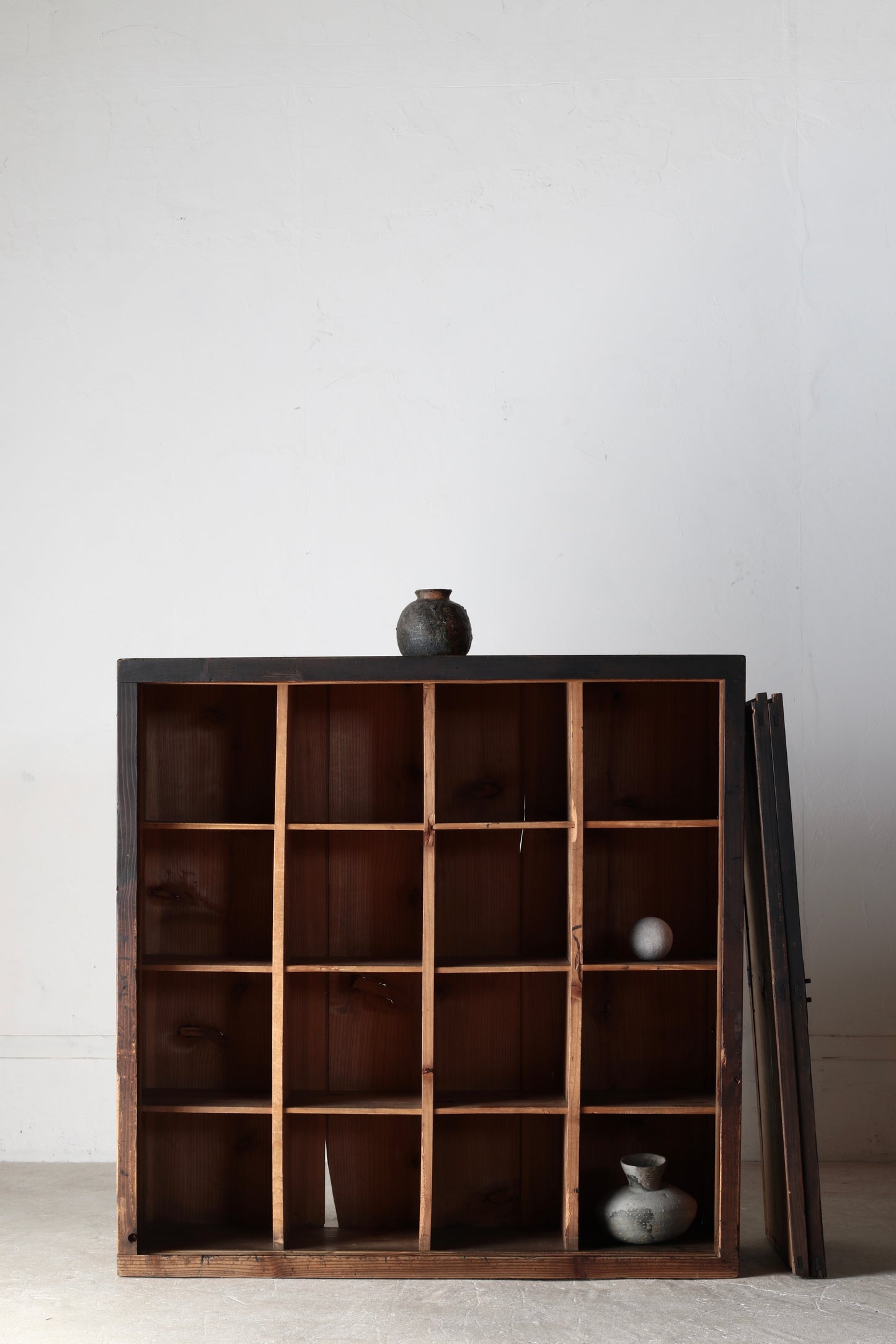 Withered Wood Grid Cabinet