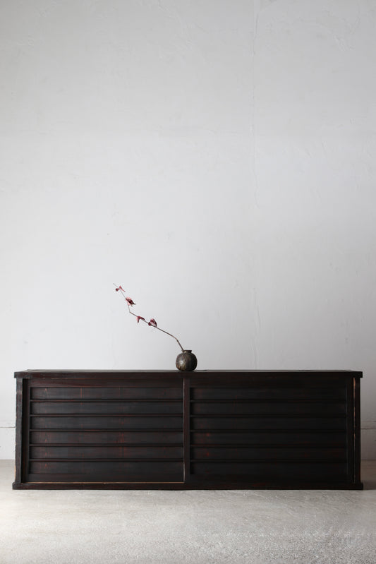 Low Black Tansu -2【Hold】